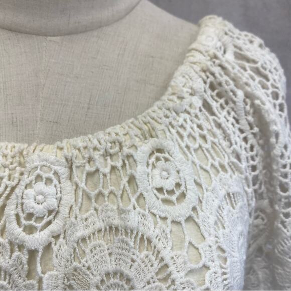 Nightcap by Carisa Brambles Carmen ivory crochet top Size 2 US Size Small - Picture 5 of 16